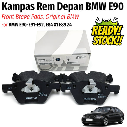 Kampas Rem Depan BMW E90 E84 E89 Front Brake Pads 34116769100 Original 320 X1 Z4