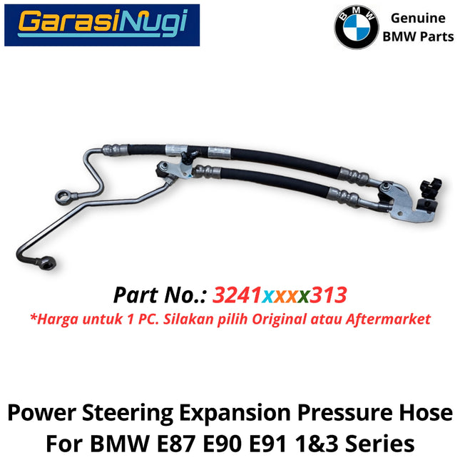 Power Steering For BMW E87 E90 E91 Expansion Pressure Hose Selang Ekspansi Saluran Tekanan Daya Kemudi 120 320