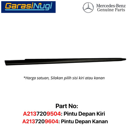Door Strip For Mercy W213 List Cover Black Pintu Belakang Pelindung Weatherstrip Hitam E200