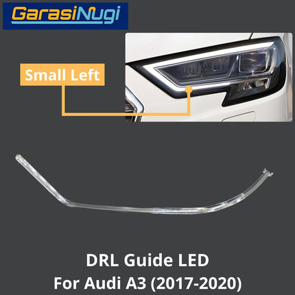 DRL Guide AUDI A3 LED Angel Eyebrow Light Lampu Senja (2017-2020)