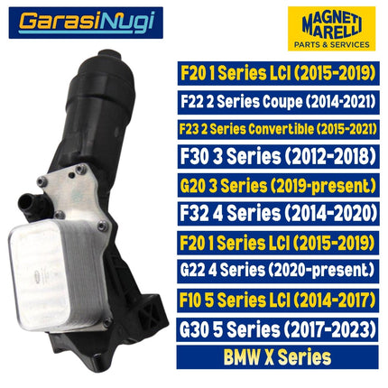 MARELLI Oil Filter Housing BMW F30 F20 G30 Mesin B47 B48 11428596283 Original Assembly 320 118