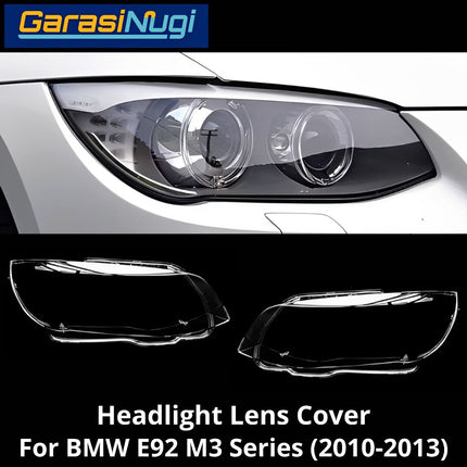 Mika Headlight For BMW E92 E93 LCI Lens Kaca Cover Lampu Depan M3 (2010-2013)