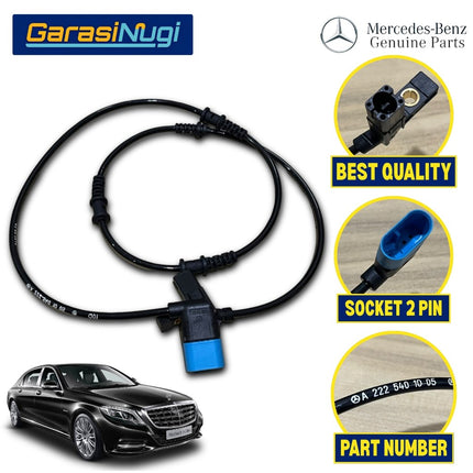 Speed Sensor ABS Mercedes W222 Detektor Kecepatan Roda Depan Front Wheel Original S300