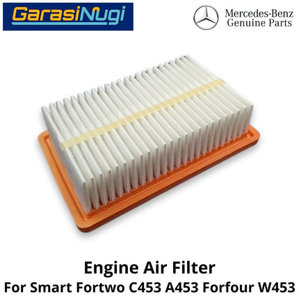 Engine Air Filter Smart Fortwo C453 A453 W453 Filter Udara Mesin (2014-2024)