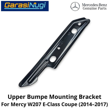 Front Upper Bumper Mercy W207 Mounting Bracket Cover Penyangga Penutup Bemper Depan Mercedes E250 (2010–2017)
