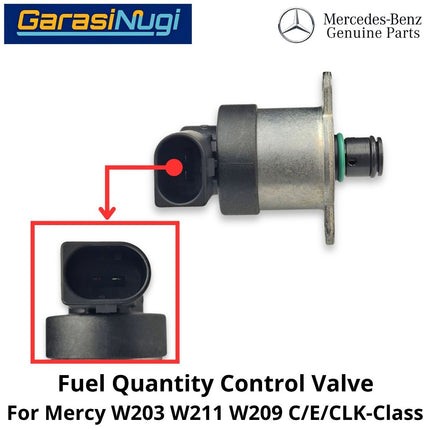 Fuel Pressure Mercy W203 W211 W209 Regulator Valve Control Katup Kontrol Kuantitas Tekanan Bahan Bakar Mercedes C200 E200 CLK