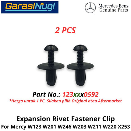 Plastic Multi-Purpose Mercy W201 W123 W203 W211 Expansion Rivet Fastener Clip Klip Pengikat Ekspansi Plastik Mercedes 190 C200 E200