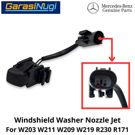 Windshield Washer Mercy W203 W211 W209 R171 Nozzle Jet Nosel Penyemprot Air Kaca Depan Mercedes C200 E200 CLK SLK