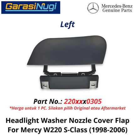 Headlight Washer Mercy W220 Nozzle Cover Cap Penutup Nosel Pencuci Lampu Depan Mercedes S300