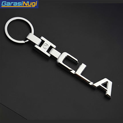 Metal Keychain For Mercedes Gantungan Kunci A B C E G R S AMG CLA CLS GLA GLE GLK ML SLK