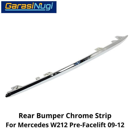 Rear Bumper Strip Mercy W212 Pre-FL List Chrome Samping Belakang Mercedes C200