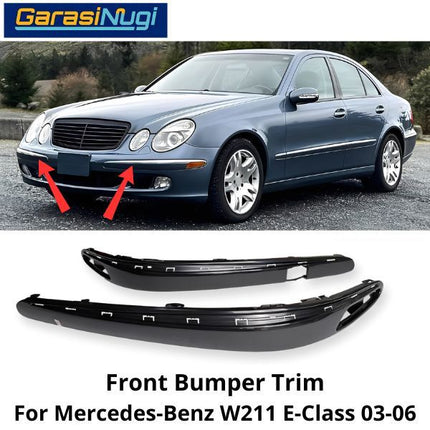 Bumper Trim Mercy W211 Pre-FL Front Cover Penutup Bemper Depan E240