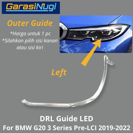 DRL Guide For BMW G20 P-LCI Tube Angel Eyes LED Lampu Senja 320 19-22