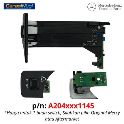 Switch For Mercedes W204 Headlight Regulator Saklar Level Cahaya C200