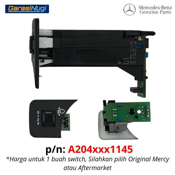 Switch For Mercedes W204 Headlight Regulator Saklar Level Cahaya C200