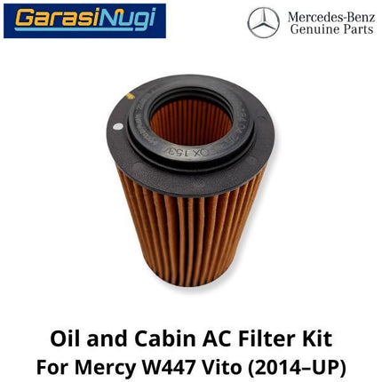 Oil and Cabin AC  Mercy W2447 Filter Kit Saringan Oli dan AC Kabin Set 4478352000 Vito