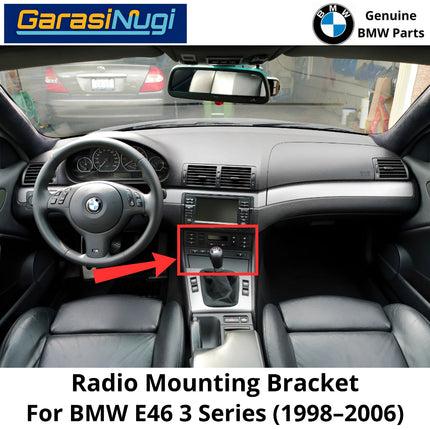 Instrumen Panel For BMW E46 Carrier Switch Center Console Dudukan Radio Asbak Konsol Tengah Depan 320 325