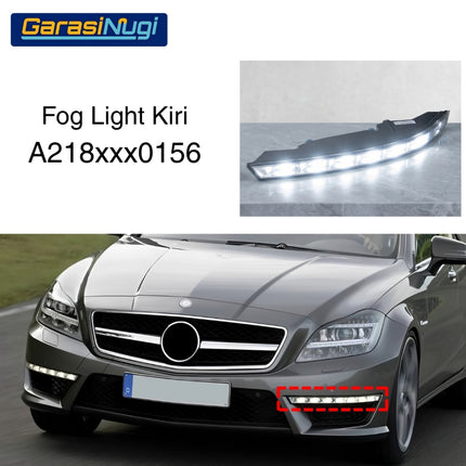 Fog Lights Lampu Kabut Bumper LED DRL Mercedes W218 Pre-FL CLS 63 AMG
