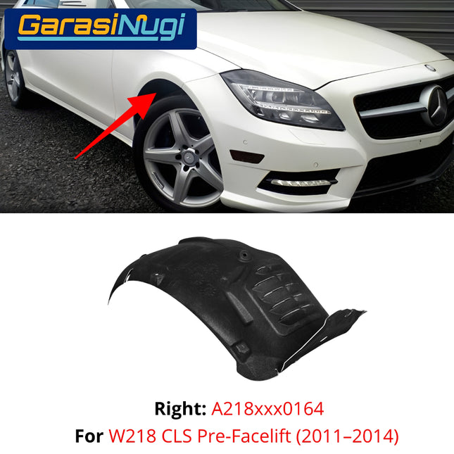Mercedes W218 Cover Front Fender Liner Penutup Lengkungan Roda Depan CLS