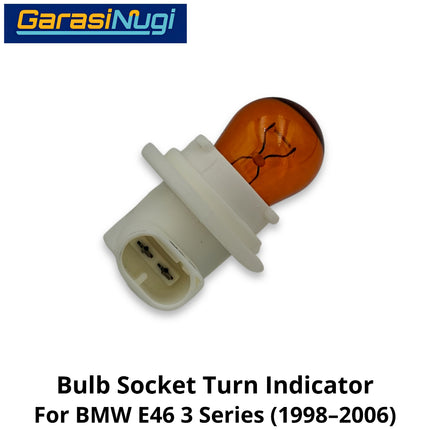 Front Turn Signal For BMW E46 Yellow Bulb Socket Soket Bohlam Kuning Lampu Sein Belakang 320 1998–2006