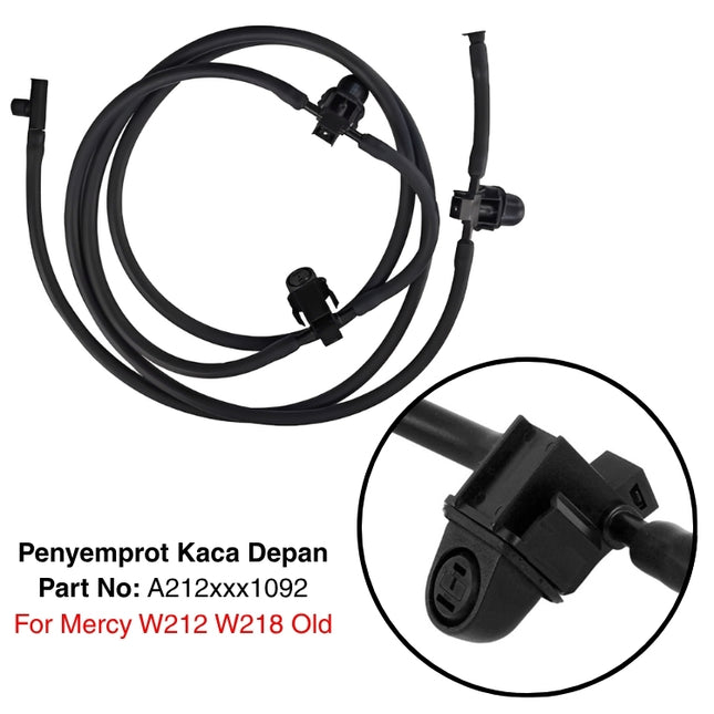 Mercedes W212 W218 Pre-FL Selang Penyemprot Kaca Depan Front Windshield Nozzle Wiper E300