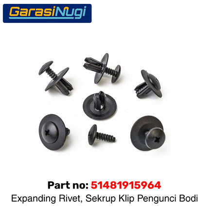 Expanding Rivet BMW 51481915964 Sekrup Klip Pengunci Baut Body