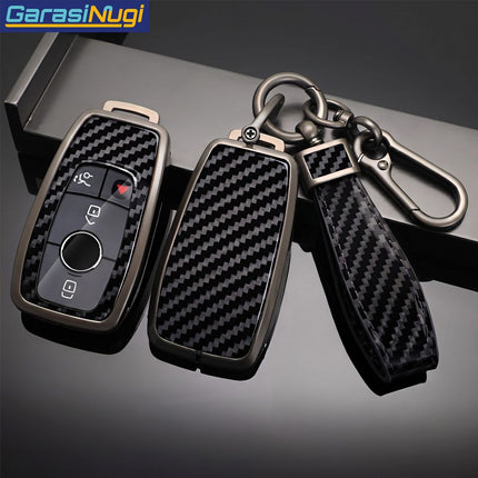Key Case For Mercedes W177 Sarung Kunci Metal Gun Carbon Long Keychain