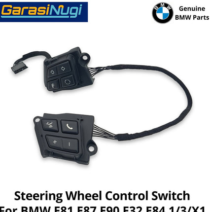 Steering Wheel For BMW E81 E90 E92 E84 Multifunction Control Switch Sakelar Kontrol Stir Roda Kemudi Assembly 116 320 X1