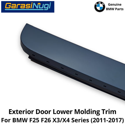 Exterior Door For BMW F25 F26 Lower Molding Trim Cover Eksterior List Penutup Pintu Bawah Depan Belakang X3 X4