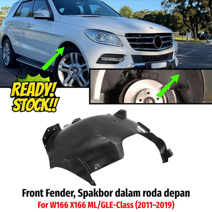 Front Fender Mercedes W166 X166 Pelindung Percikan Air Tutup Spakbor Roda Depan Mercy ML GLE