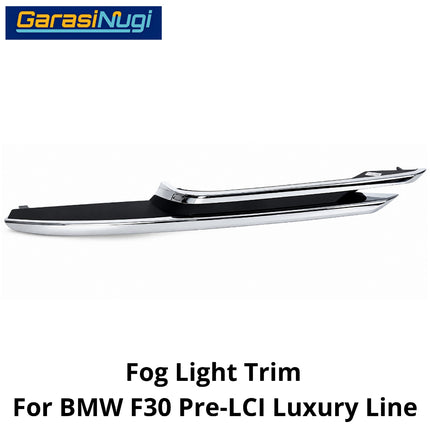 Fog Light Trim For BMW F30 Pre-LCI Luxury Modern Line Chrome Bumper Lampu Kabut Grill 320 328
