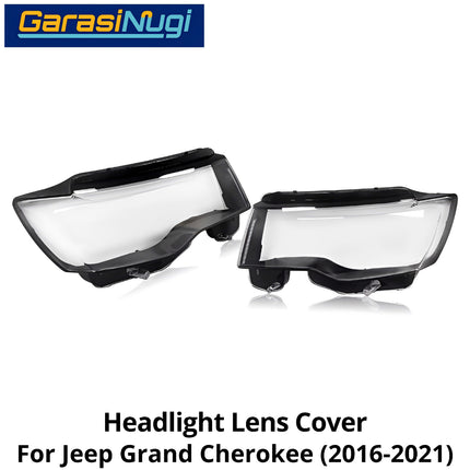 Mika Headlight Jeep Grand Cherokee Lens Kaca Cover Lampu Depan 2016-2021