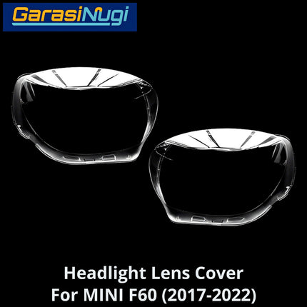 Mika Headlight For MINI Cooper F60 Lens Kaca Cover Lampu Depan 2017-2022
