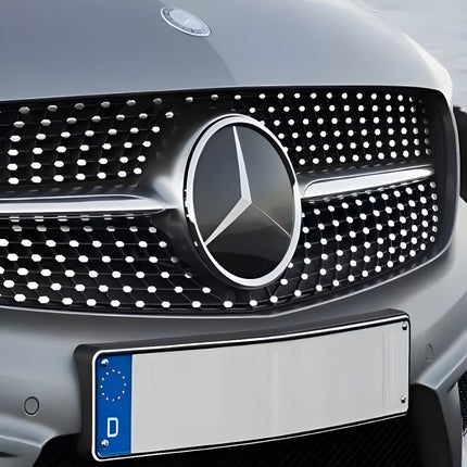 Mercedes W463 W204 W207 W245 Emblem Logo Mercy Grille Mirror Glass Front