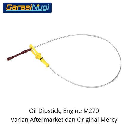 Oil Dipstick Mercedes W117 W246 W176 Stik Pengukur Ketinggian Oli Mesin Mercy M270 2012 - 2020
