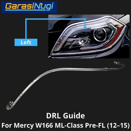 Sein DRL Guide Mercy W166 Pre-Facelift LED Eyebrow Light Lampu Alis Mercedes ML (2012–2015)