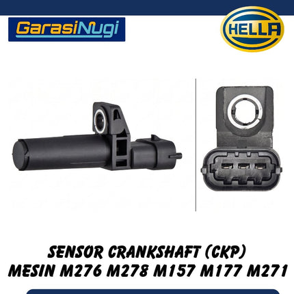 HELLA Sensor Crankshaft 2769051200 Mercedes R172 W204 W205 W212 W213 Mesin M276 Original