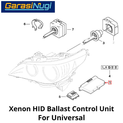 Universal Xenon Ballast Headlight Driver Control Module Lampu Depan BMW MERCY VW