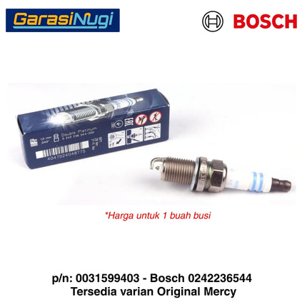 Busi Mercedes W203 W210 W211 0031599403 Spark Plug Mesin M112 M113 Double Platinum C240 E320