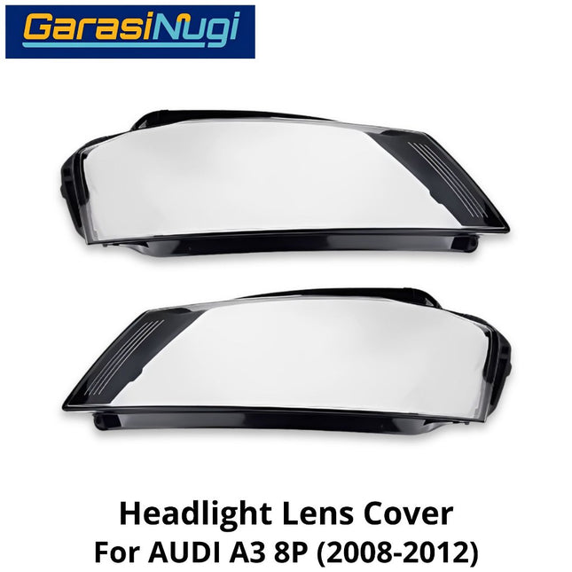 Mika Headlight AUDI A3 8P Facelift Lens Kaca Cover Lampu Depan (2008-2012)