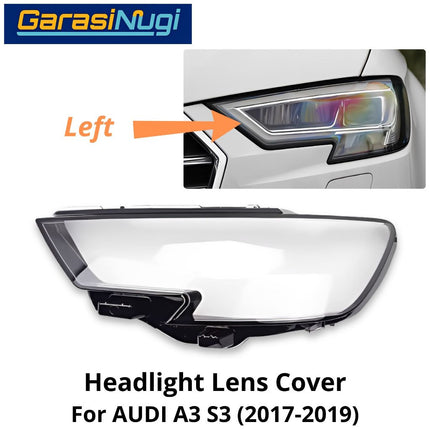 Mika Headlight AUDI A3 S3 (8V) Facelift Lens Kaca Cover Lampu Depan (2017-2019)