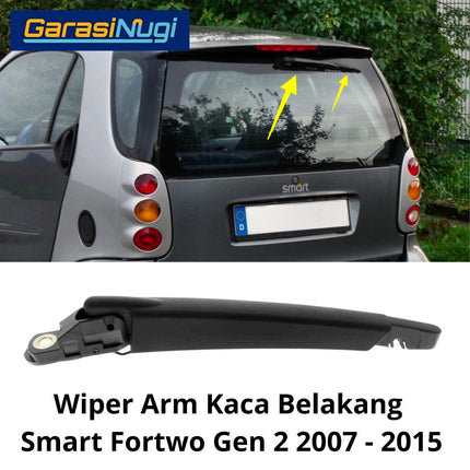 Smart Fortwo Rear Wiper Arm Kaca Belakang Original Window Frame W451 2007 - 2015
