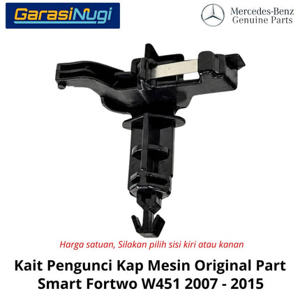 Kait Pengunci Kap Mesin Smart Fortwo W451 Hood Latch Original 2007 - 2015