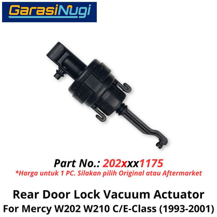 Rear Door Lock Mercy W202 W210 Vacuum Actuator Aktuator Vakum Kunci Pintu Belakang Mercedes C200 E200