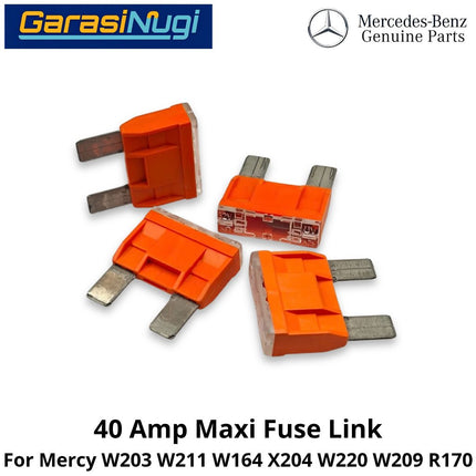 40A Fuse Link Mercy W203 W211 W220 W164 R170 Penghubung Sekring 40 Ampere 00000004215 Mercedes C200 E200 SLK