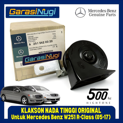Klakson Nada Tinggi Mercedes W251 Horn Signal High Low Tone Original Mercy R350 2005 - 2017