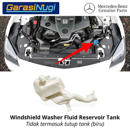 Reservoir Tank Mercedes R172 Tangki Cairan Pembersih Kaca Depan Original Tanpa Tutup SLK200 SLK250
