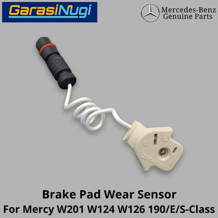 Front Brake Pad Mercy W201 W124 W126 Wear Sensor Keausan Kampas Rem Depan Mercedes 190 230E