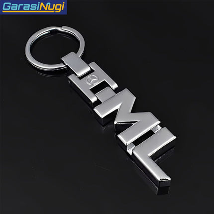 Metal Keychain For Mercedes Gantungan Kunci A B C E G R S AMG CLA CLS GLA GLE GLK ML SLK