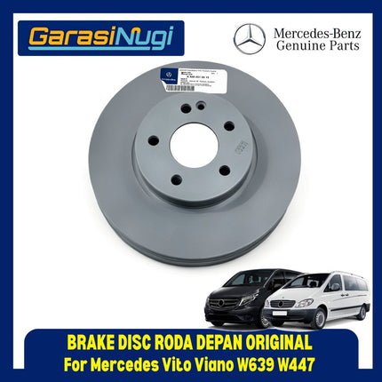 Brake Disc Mercedes Vito Viano Piringan Cakram Roda Depan Original Front Ventilated W639 W447 6394210312